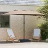 Sodo Skėtis Taupe 385 X 209 X 244 Cm Audinys