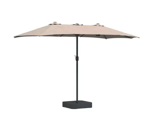 Sodo Skėtis Taupe 385 X 209 X 244 Cm Audinys