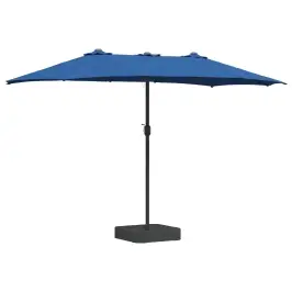 Dārza Parasols Azurblau 385 X 209 X 244 Cm Poliesters Vidaxl