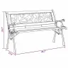Dārza Sols Ar Rozēm 116 Cm Koks Vidaxl
