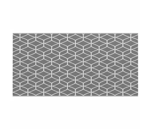 Āra Sega Arakil Pelēka Un Balta Poliesters 250 X 500 Cm Vidaxl