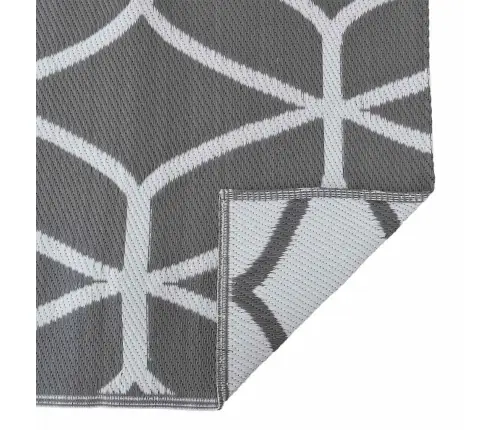 Āra Segums Arakil Pelēks Un Balts Poliesters 250 X 600 Cm Vidaxl