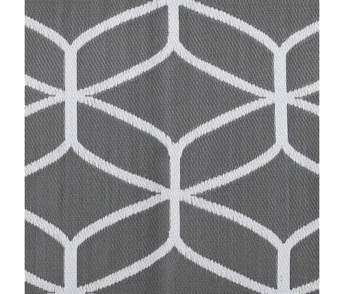 Āra Segums Arakil Pelēks Un Balts Poliesters 250 X 600 Cm Vidaxl