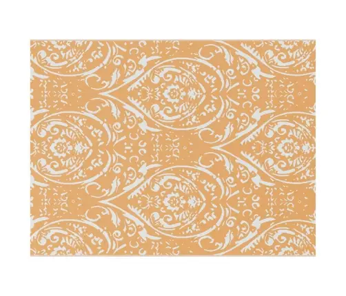 Āra Paklājs Arakil Oranža Un Balta 300 X 400 Cm Pp Vidaxl