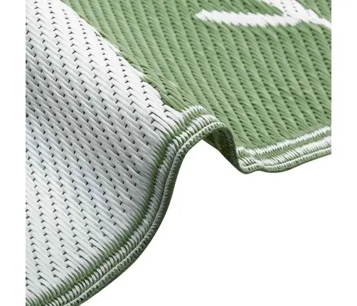 Āra Sega Arakil Zaļš Un Balts Poliesters Liela Raksts Āra Sega Vidaxl