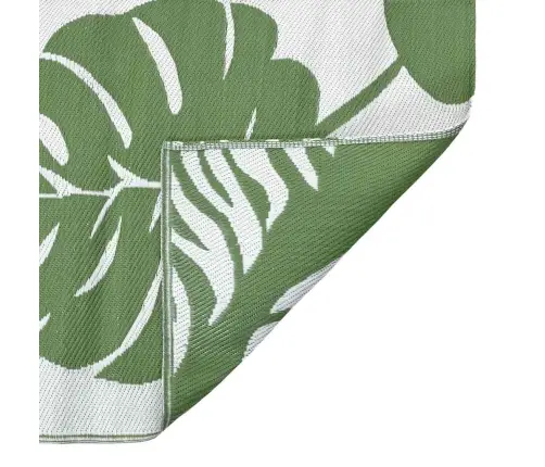 Āra Sega Arakil Zaļš Un Balts Poliesters Liela Raksts Āra Sega Vidaxl