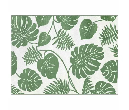 Āra Sega Arakil Zaļš Un Balts Poliesters Liela Raksts Āra Sega Vidaxl