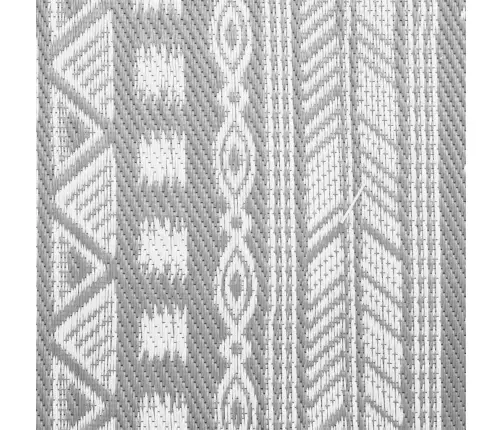 Āra Paklājs Paisley Arakil Pelēka Un Balta 400 × 300 Cm Vidaxl