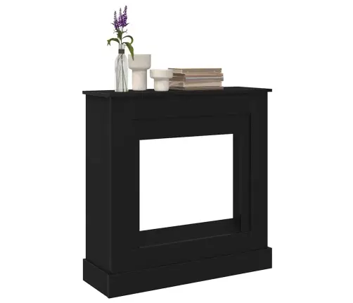 Kamīna Apkaime Melns Ozols 90X30X90 Cm Engineered Wood Vidaxl