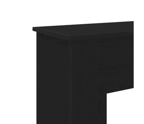 Kamīna Apkaime Melns Ozols 90X30X90 Cm Engineered Wood Vidaxl