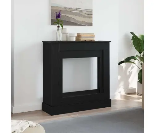 Kamīna Apkaime Melns Ozols 90X30X90 Cm Engineered Wood Vidaxl