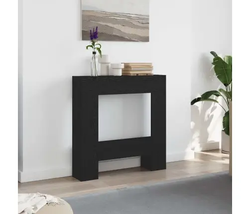 Kamīna Apkaime Black Oak 81X18X82 Cm Engineered Wood Vidaxl