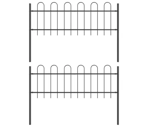 Sodo Tvora 2 Pcs Pilka 3,4 X 0,6 M Miltelinis Plienas