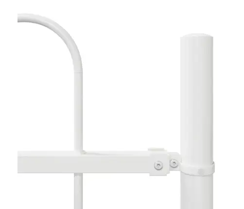 Dārza Žogs Baltā Krāsā 3.4X1.2 M Tērauds Vidaxl