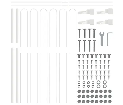 Sodo Tvora Pilka 6.8 X 0.6 M Milteliniu Būdu Padengtas Plienas