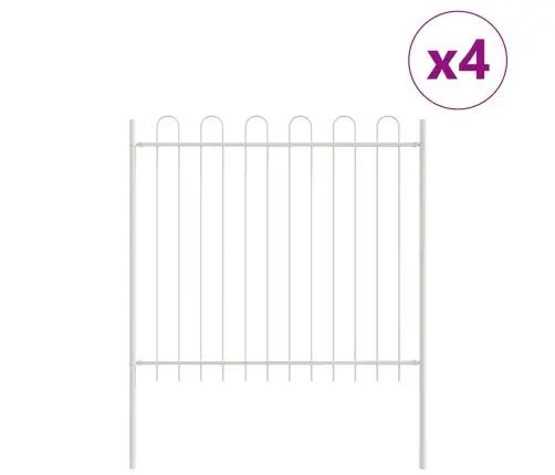 Aiandus Aiapaneel 4 Pcs Valge 6,8 X 1,5 M Pulberkattega Teras