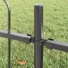 Dārza Žogs Ar Izliektu Augšpusi Pelēkā Krāsā, 10.2X1.5 M Vidaxl