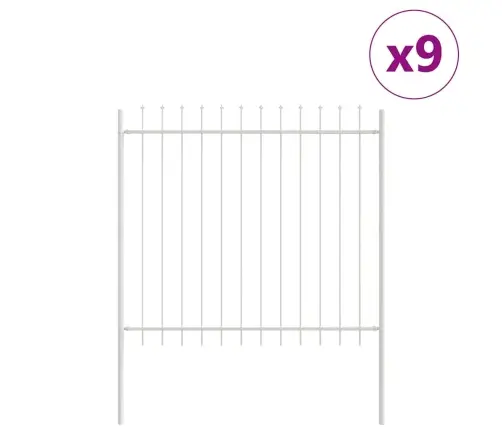 Sodo Tvora Balta 15.3 X 1.5 M Milteliniu Būdu Padengtas Plienas