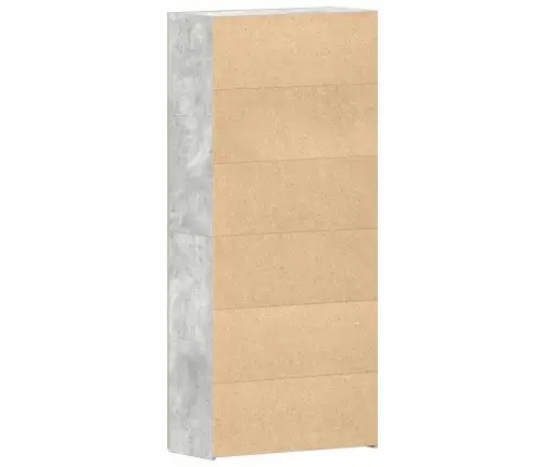 Apavu Skapis Betona Pelēks 80X35,5X180 Cm Inženierijas Koks Vidaxl