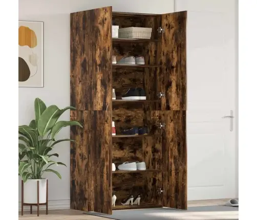 Apavu Skapis Daudzkrāsains 80 X 35.5 X 180 Cm Inženierijas Koks Vidaxl