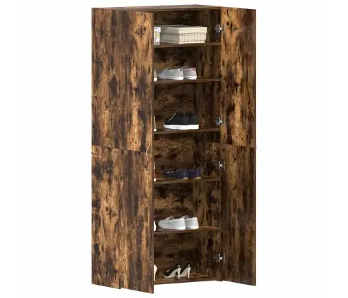 Apavu Skapis Daudzkrāsains 80 X 35.5 X 180 Cm Inženierijas Koks Vidaxl