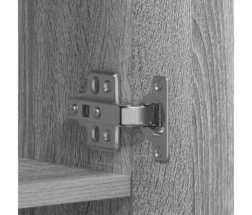 Apavu Skapis Pelēks Sonoma 80X35,5X180 Cm Inženierijas Koks Vidaxl