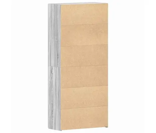 Apavu Skapis Pelēks Sonoma 80X35,5X180 Cm Inženierijas Koks Vidaxl