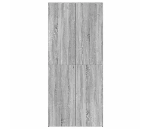 Apavu Skapis Pelēks Sonoma 80X35,5X180 Cm Inženierijas Koks Vidaxl