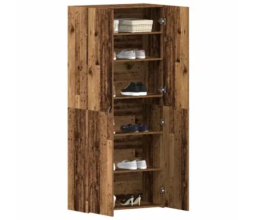 Apavu Skapis Vecs Koks 80X35,5X180 Cm Inženierkoks Vidaxl