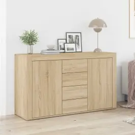 Puse Sonoma Ozols 120 X 36 X 69 Cm Inženierijas Koks Vidaxl