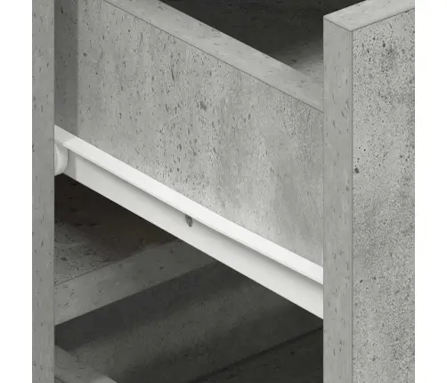 Sānu Galds Betona Pelēks Inženierijas Koks 120 X 36 X 69 Cm Vidaxl