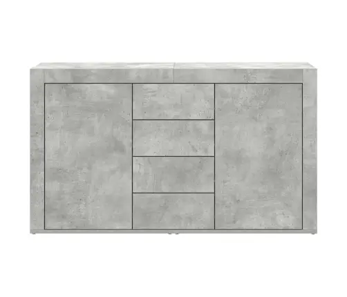 Sānu Galds Betona Pelēks Inženierijas Koks 120 X 36 X 69 Cm Vidaxl