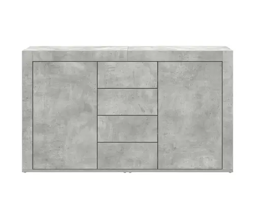 Sānu Galds Betona Pelēks Inženierijas Koks 120 X 36 X 69 Cm Vidaxl