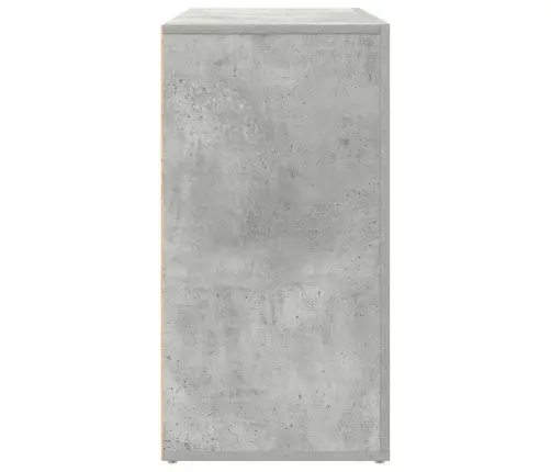 Sānu Galds Betona Pelēks Inženierijas Koks 120 X 36 X 69 Cm Vidaxl
