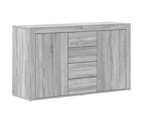 Kumode Pelēka Sonoma Inženierijas Koks 120 X 36 X 69 Cm Vidaxl