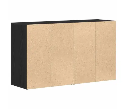 Bufete Melns Ozols Inženierijas Koks 120 X 36 X 69 Cm Uzglabāšana Vidaxl