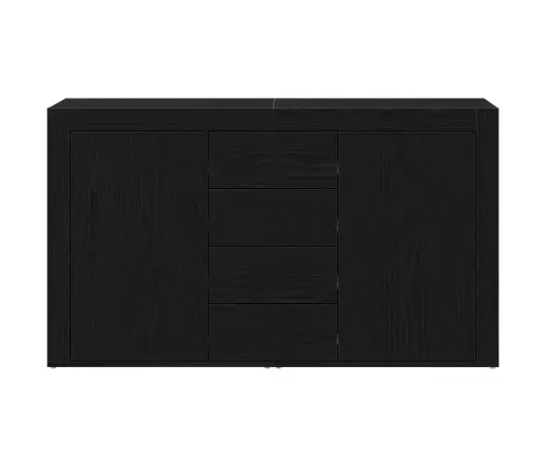 Bufete Melns Ozols Inženierijas Koks 120 X 36 X 69 Cm Uzglabāšana Vidaxl