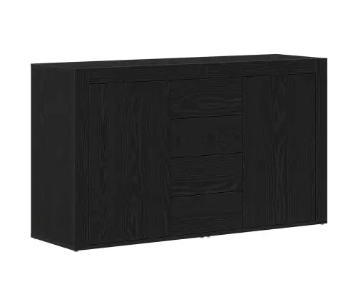 Bufete Melns Ozols Inženierijas Koks 120 X 36 X 69 Cm Uzglabāšana Vidaxl