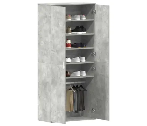 Kinga Kapp Riiuliga Betoonhall 80 X 39 X 178 Cm Tehispuit