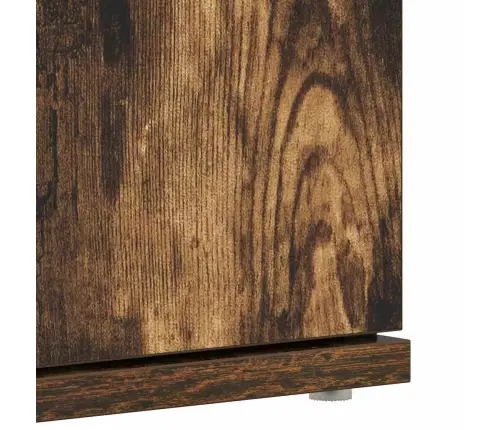 Apavu Skapis Dūmota Ozola 80X39X180 Cm Inženierijas Koks Vidaxl