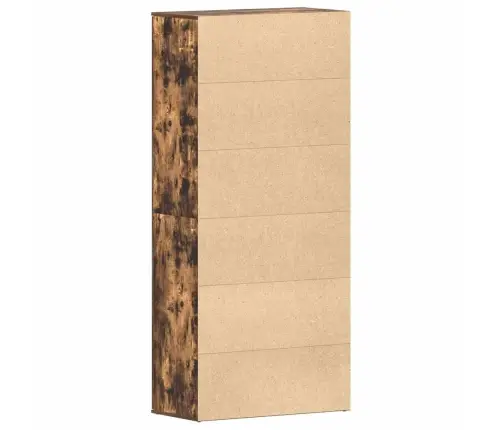 Apavu Skapis Dūmota Ozola 80X39X180 Cm Inženierijas Koks Vidaxl