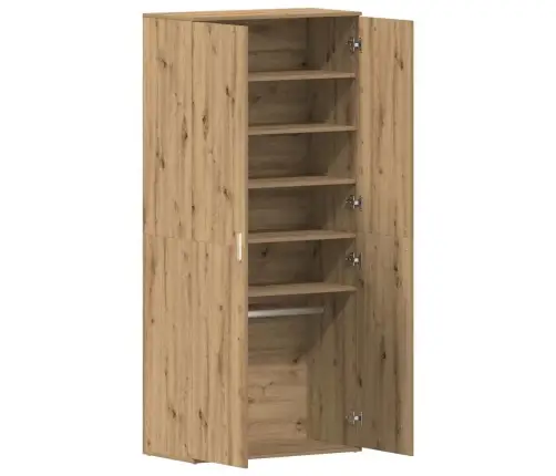 Apavu Skapis Amatu Ozols 80X39X180 Cm Inženierijas Koks Vidaxl