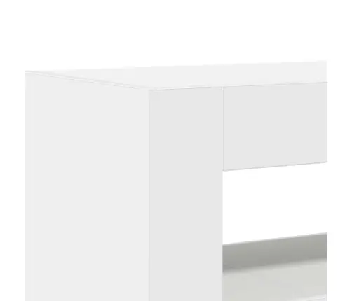 Kõide Led -Ribatuledega Valge 116 X 30 X 75 Cm Tehispuit