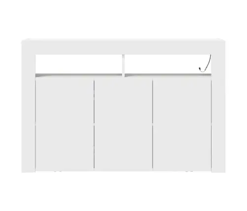 Baltais Sidebords Balts Inženierijas Koksne 116 X 30 X 75 Cm Vidaxl