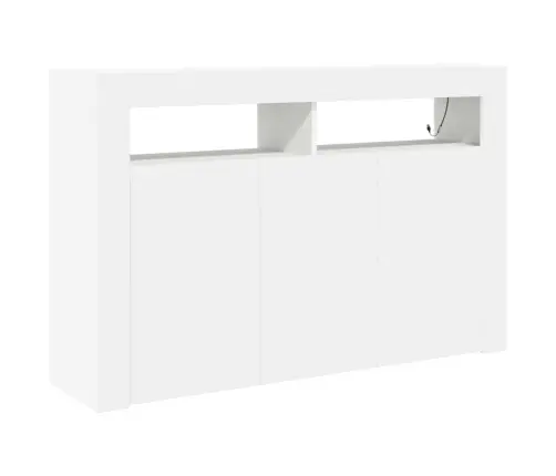 Baltais Sidebords Balts Inženierijas Koksne 116 X 30 X 75 Cm Vidaxl