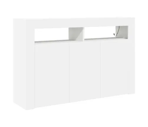 Kõide Led -Ribatuledega Valge 116 X 30 X 75 Cm Tehispuit
