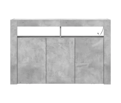 Kumode Betona Pelēka Inženieru Koks 116 X 30 X 75 Cm Vidaxl