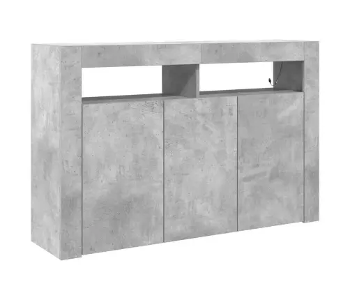 Kumode Betona Pelēka Inženieru Koks 116 X 30 X 75 Cm Vidaxl