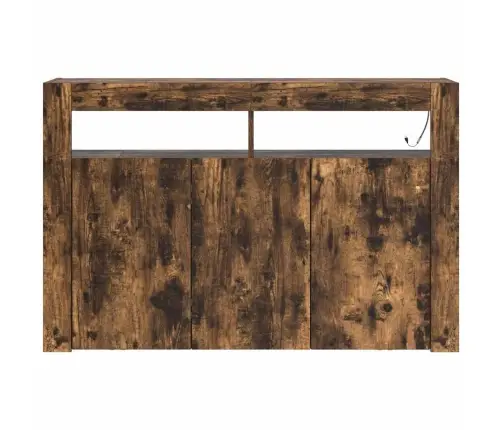 Pusgaldiņš Melnā Ozolkoka Inženiertehniskā Koksne 116 X 30 X 75 Cm Vidaxl