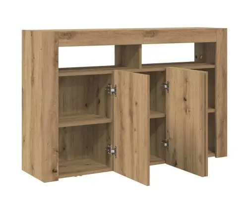 Sideboard Artisan Oak Inženierkoksne 116 X 30 X 75 Cm Sideboard Vidaxl